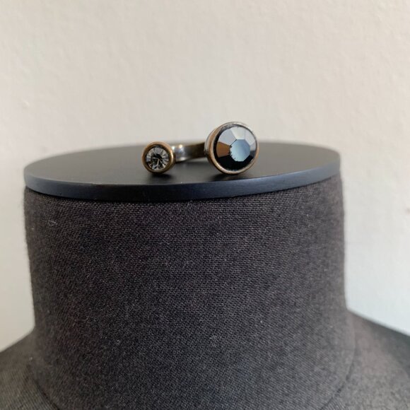 Grein Ring, Bronze – Grimfrost Avant Garde Paris Los Angeles VINTAGE Designer black crystal bronze copper ring